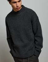 AE77 Premium Wool-Blend Roll Neck Sweater