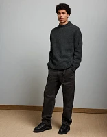 AE77 Premium Wool-Blend Roll Neck Sweater