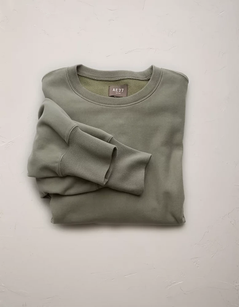 AE77 Premium Fleece Crew Neck Sweatshirt