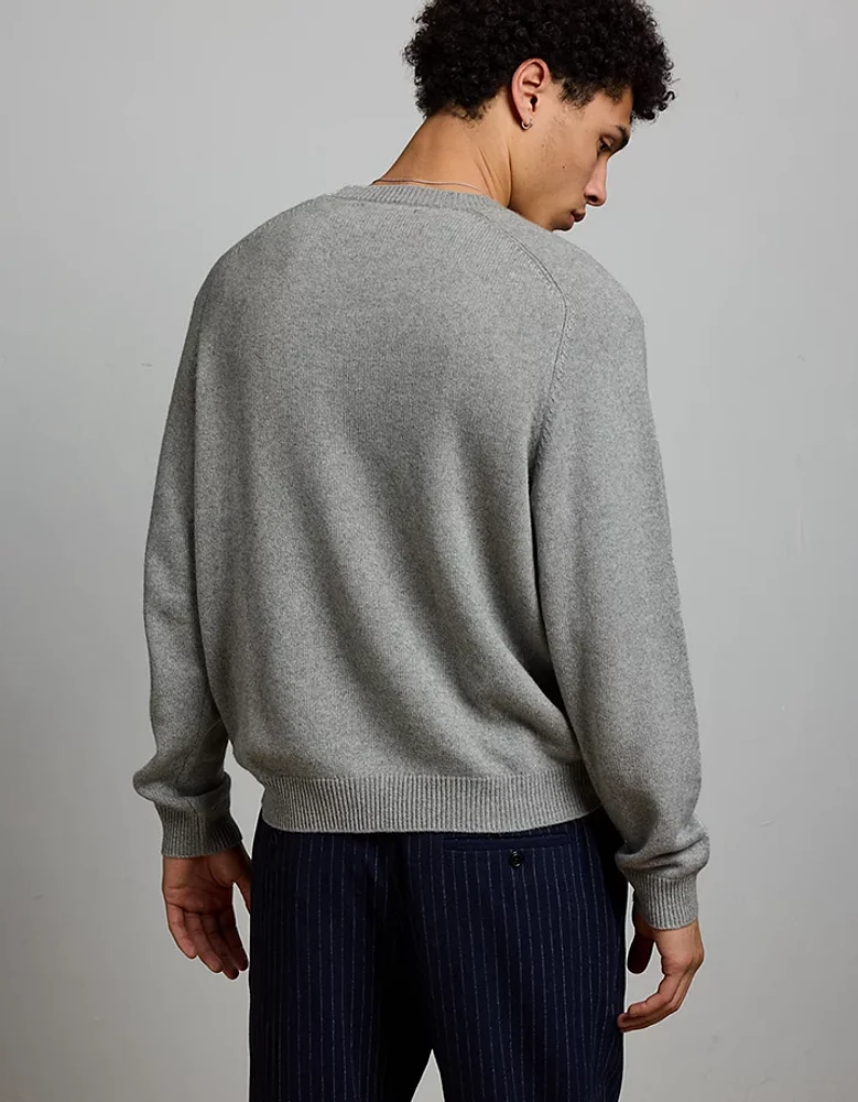 AE77 Premium Cashmere-Blend Crew Neck Sweater