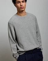 AE77 Premium Cashmere-Blend Crew Neck Sweater