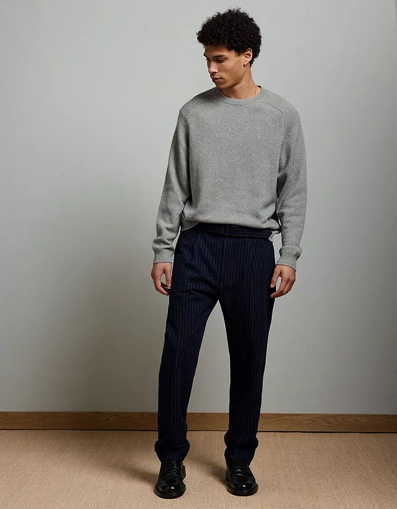 AE77 Premium Cashmere-Blend Crew Neck Sweater