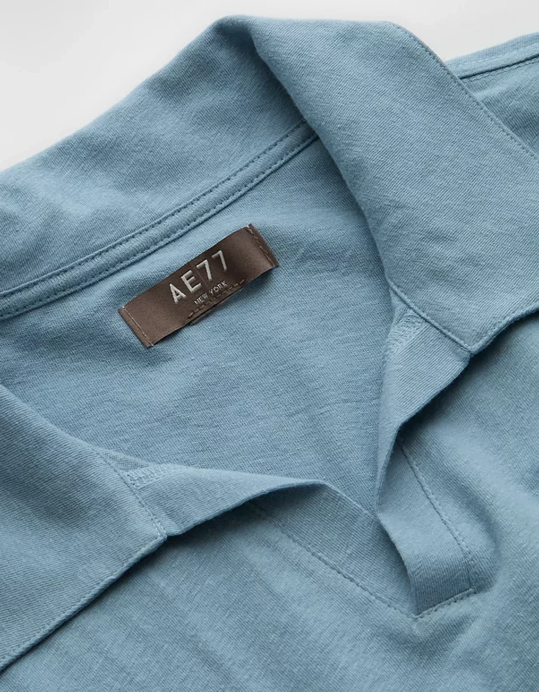 AE77 Premium Linen-Blend Polo Shirt