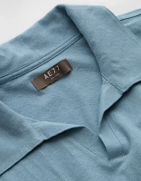 AE77 Premium Linen-Blend Polo Shirt