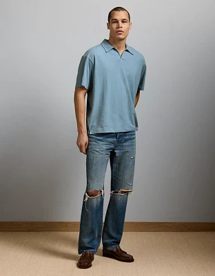 AE77 Premium Linen-Blend Polo Shirt