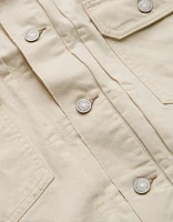 Veste de camionneur ajustée en denim haut gamme AE77