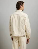Veste de camionneur ajustée en denim haut gamme AE77