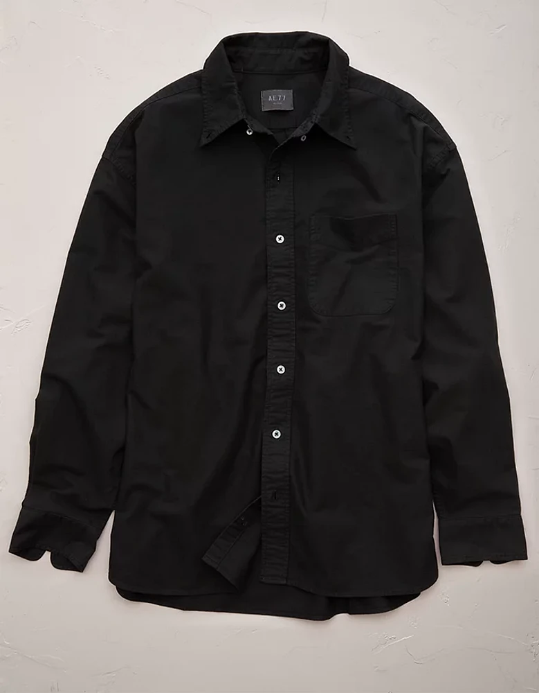 AE77 Premium Relaxed Oxford Button-Up Shirt