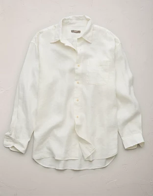 AE77 Premium Relaxed Linen Button-Up Shirt