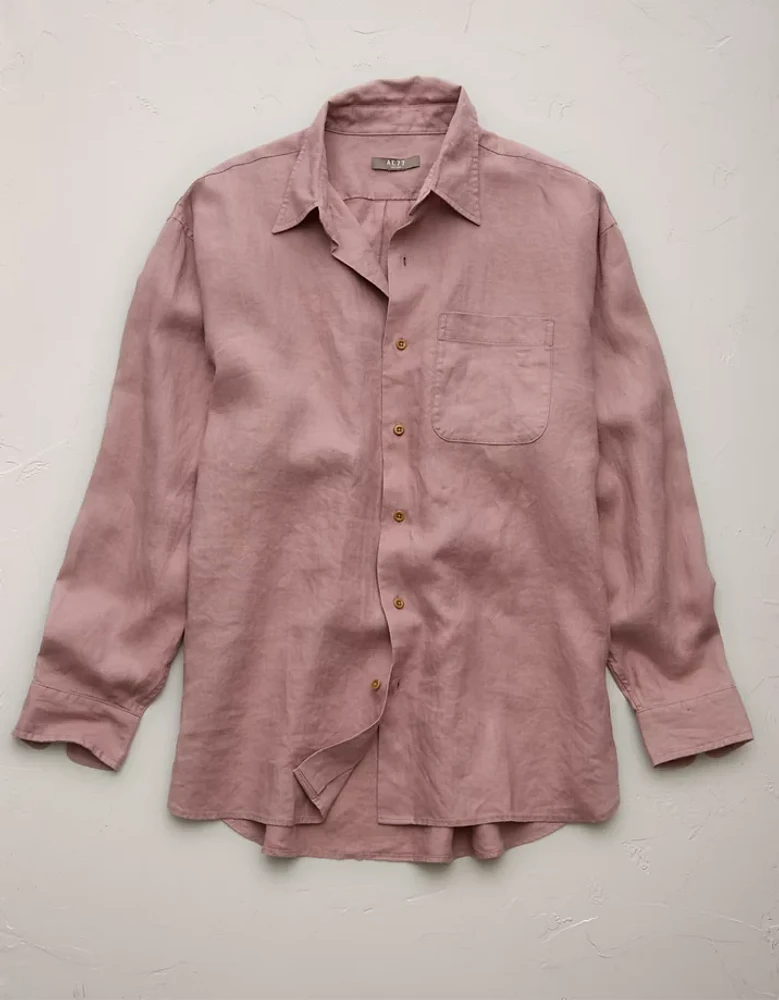AE77 Premium Relaxed Linen Button-Up Shirt