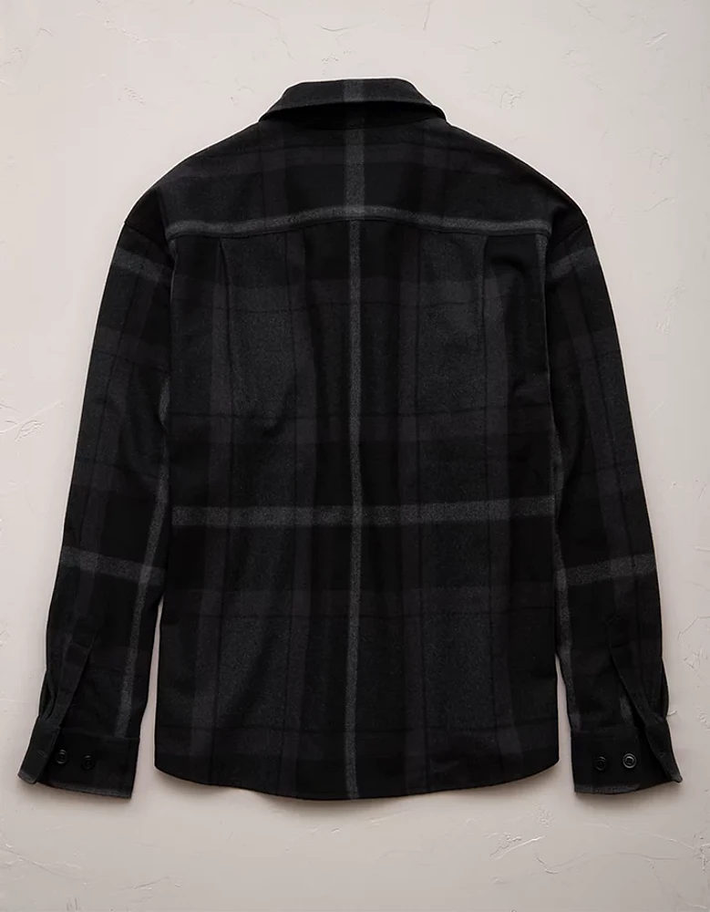 AE77 Premium Wool-Blend Shirt Jacket