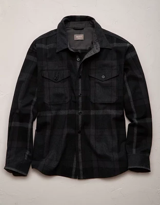 AE77 Premium Wool-Blend Shirt Jacket