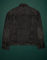 Veste de camionneur ajustée en denim haut gamme AE77