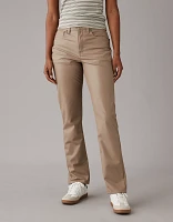 AE Stretch Vegan Leather Super High-Waisted Straight Pant