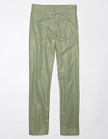 AE Stretch Vegan Leather Super High-Waisted Straight Pant