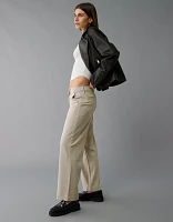 Pantalon-cigarette à la cheville taille haute extensible AE