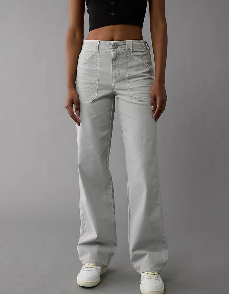 AE Stretch High-Waisted Stovepipe Utility Pant