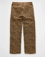 AE Stretch Leopard High-Waisted Stovepipe Ankle Pant