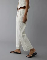 Pantalon-cigarette court en mélange de lin AE