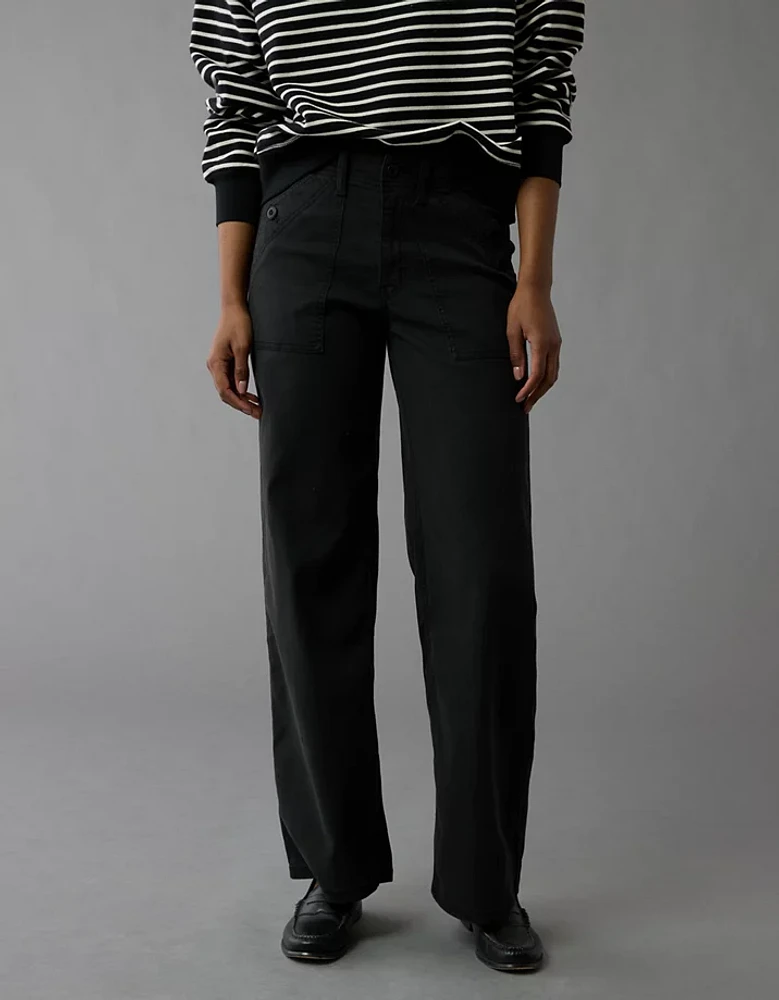 AE Stretch High-Waisted Stovepipe Utility Pant