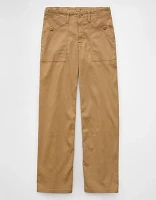 Pantalon-cigarette utilitaire à taille haute extensible AE