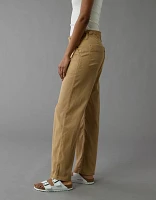 Pantalon-cigarette utilitaire à taille haute extensible AE