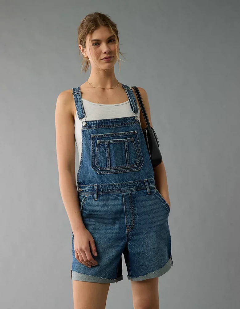 AE Baggy Denim Short Overall