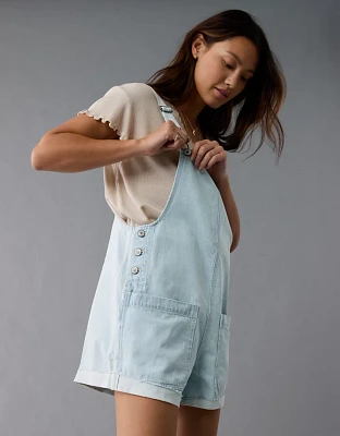 Salopette courte en denim simple et ample AE