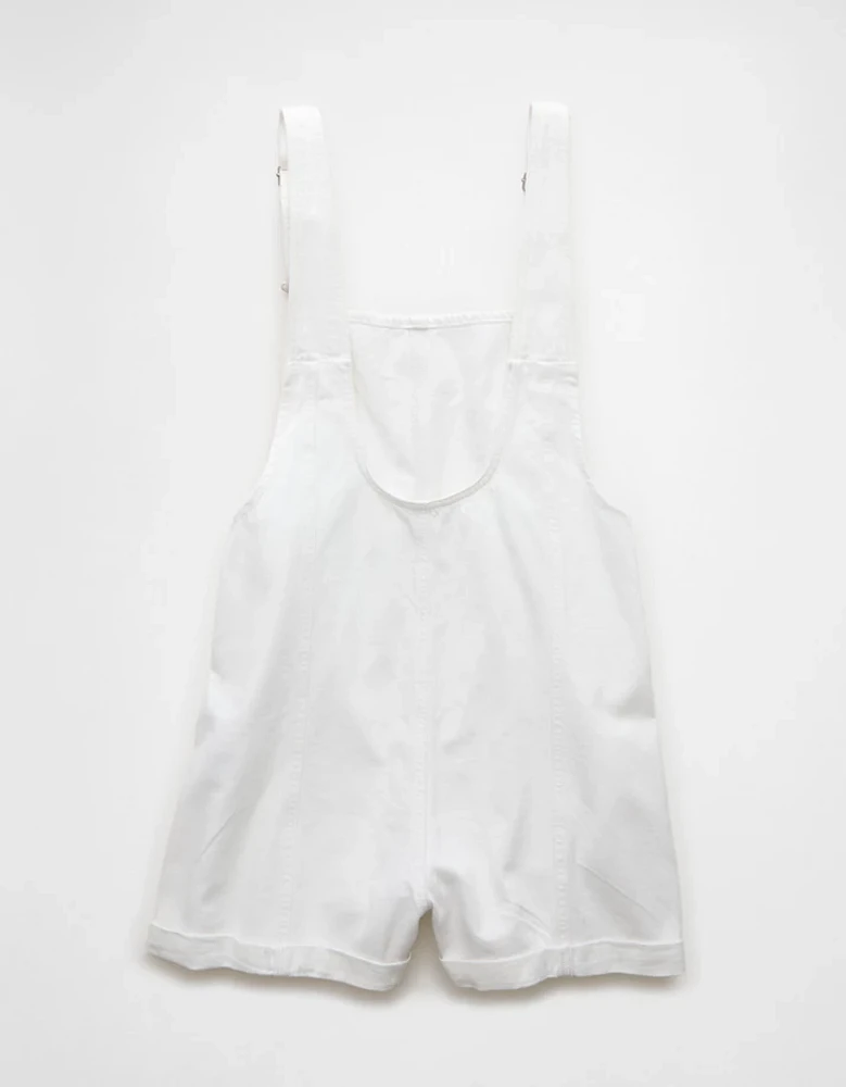 Salopette courte en denim simple et ample AE