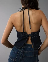 AE Denim Halter Vest