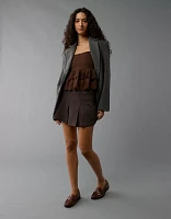 AE Long-Sleeve Smocked Tiered Top
