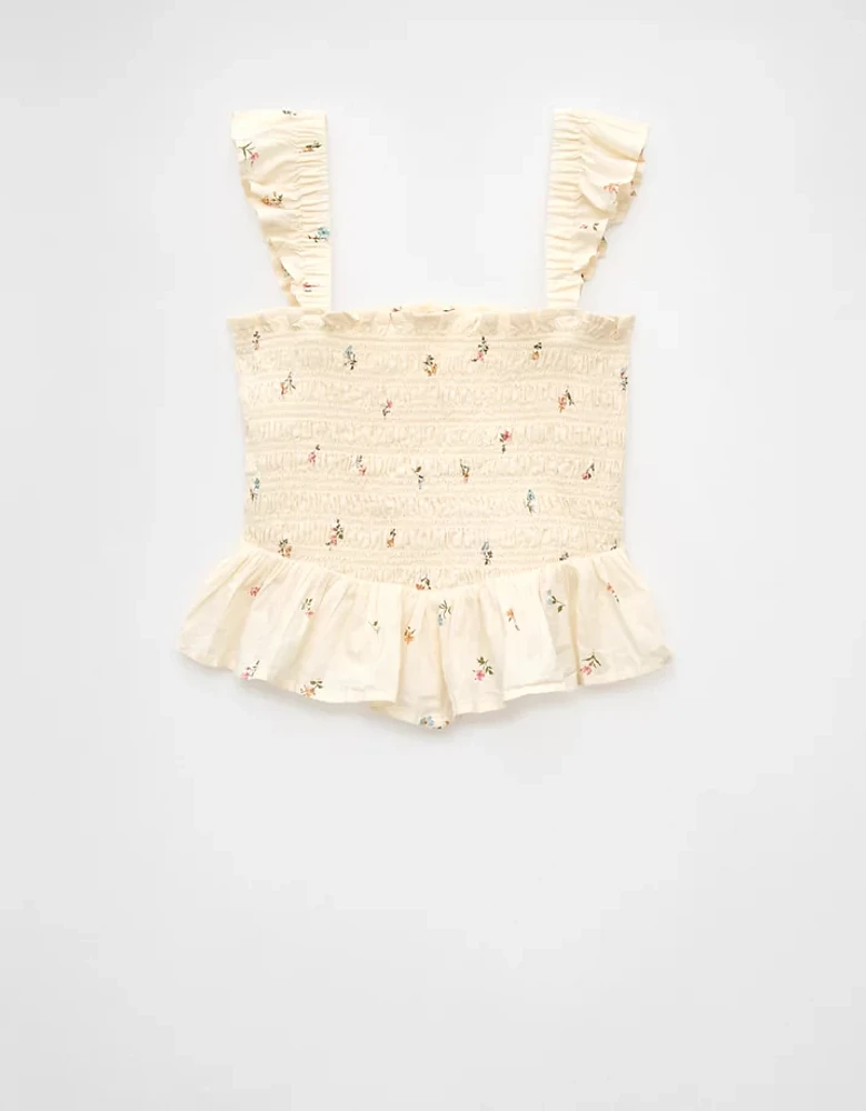 AE Bella Smocked Crop Top