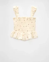 AE Bella Smocked Crop Top