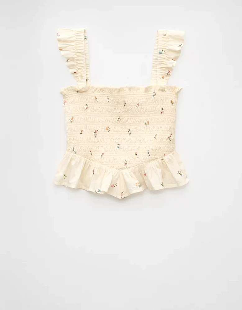 AE Bella Smocked Crop Top