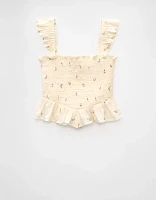 AE Bella Smocked Crop Top
