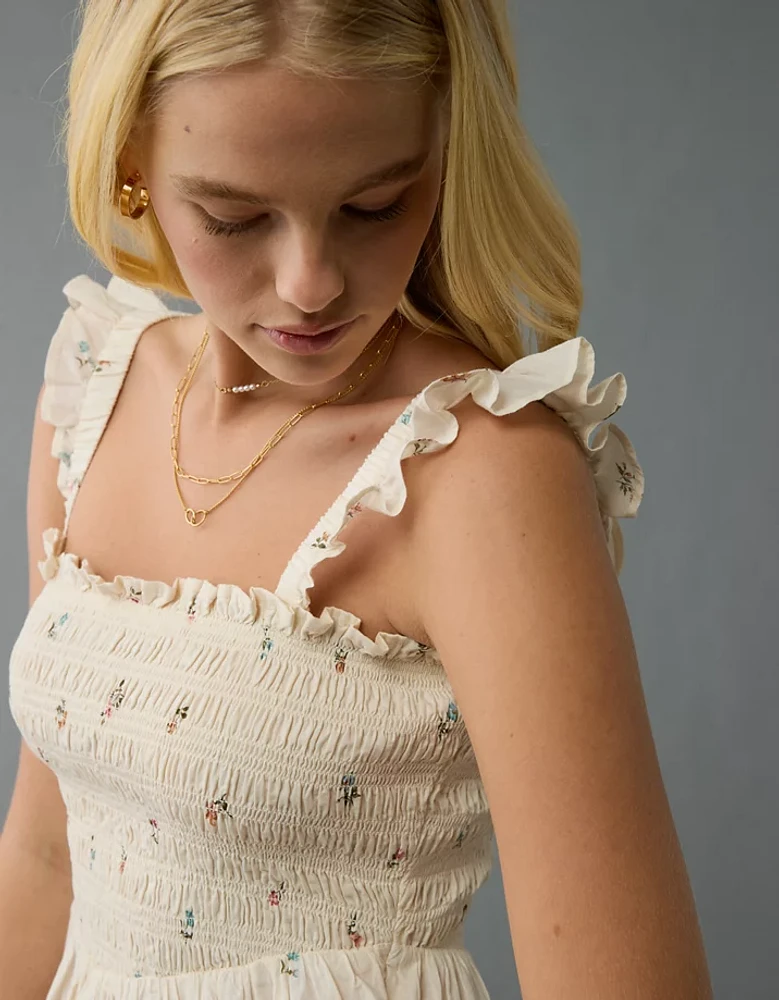 AE Bella Smocked Crop Top