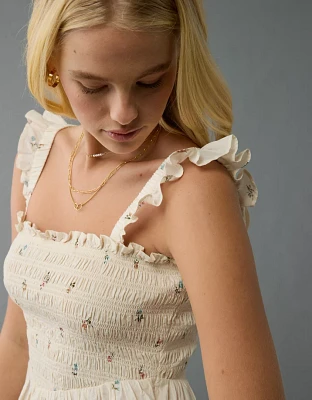 AE Bella Smocked Crop Top