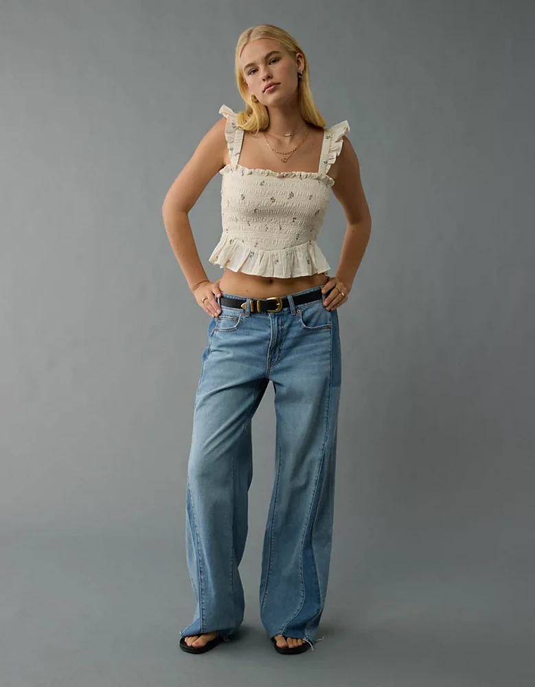 AE Bella Smocked Crop Top