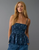 AE Floral Tiered Tube Top