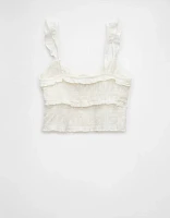 Débardeur avec volants et smocks AE