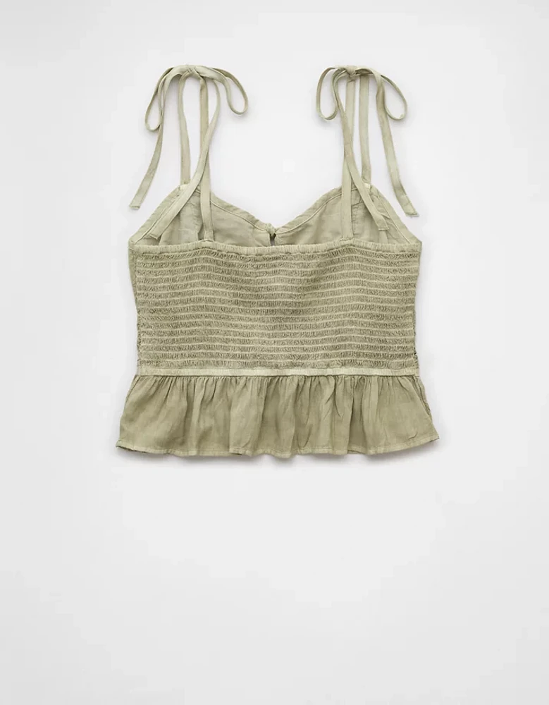 AE Corset Peplum Top