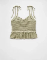 AE Corset Peplum Top
