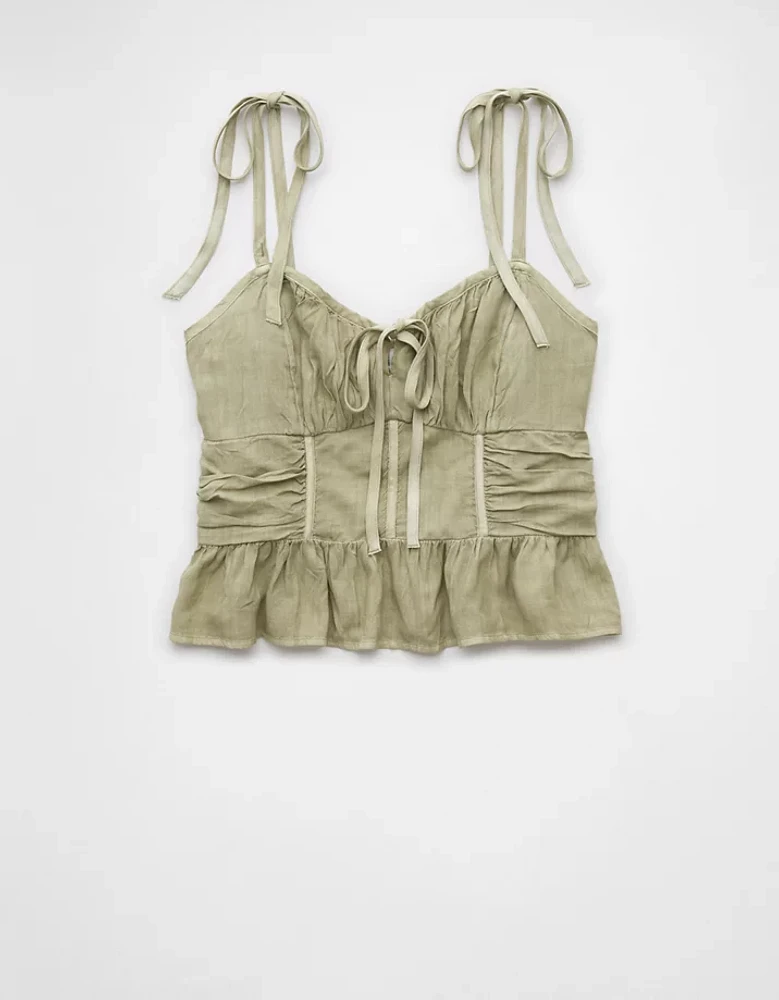 AE Corset Peplum Top