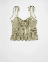 AE Corset Peplum Top