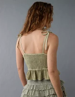 AE Corset Peplum Top