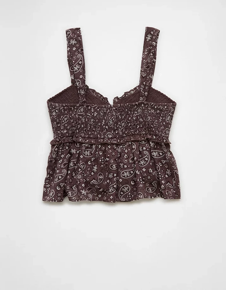 Chemisier nuisette à smocks AE
