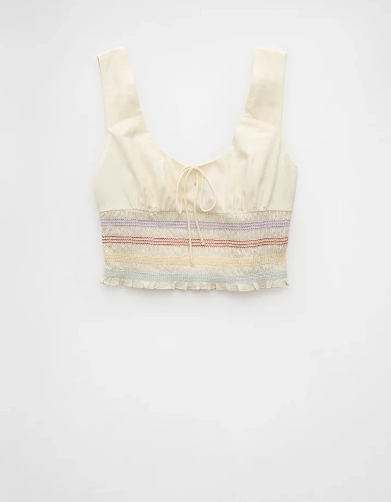 Haut court à smocks fierté AE