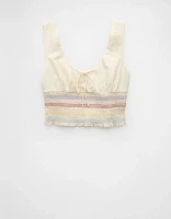 Haut court à smocks fierté AE