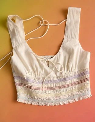 Haut court à smocks fierté AE