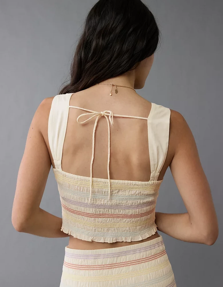 Haut court à smocks fierté AE
